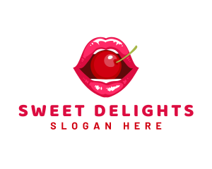 Cherry Lips Cosmetics logo design