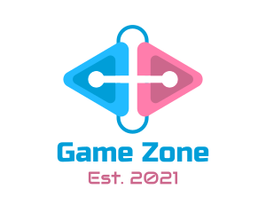 Video Games - Modern Gaming Clip logo design