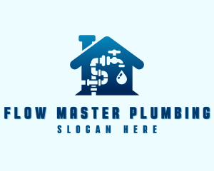 Plumbing - House Pipe Plumbing logo design