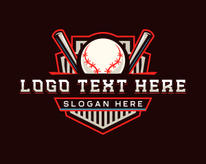 Volleyball Net - Baseball Tournament League logo design