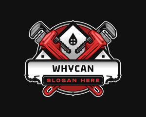 Plumbing Handyman Wrench Logo