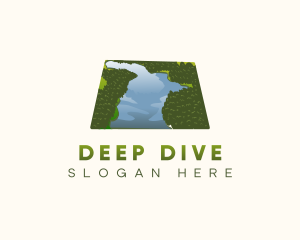 Maryland Deep Creek Lake logo design