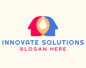 Human Innovation idea logo design