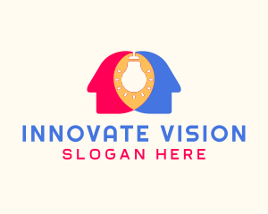 Human Innovation idea logo design