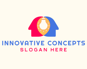 Human Innovation idea logo design