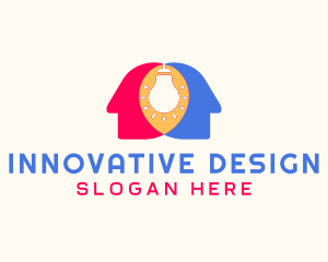 Human Innovation idea logo design