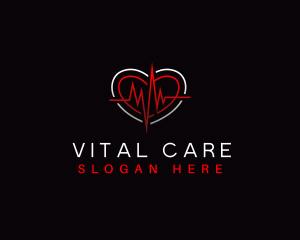 Healthcare - Heart Pulse Healthcare logo design