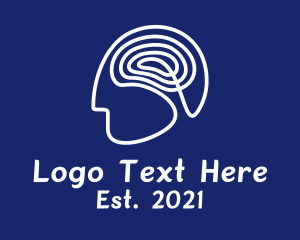Imagination - Mind Mental Scribble logo design
