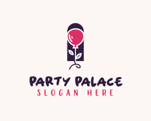 Balloon Party Celebration logo design