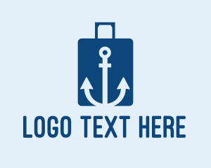 Suitcase - Sea Travel Luggage logo design