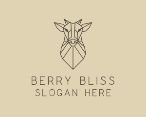 Geometric Minimal Animal logo design