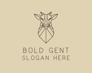 Geometric Minimal Animal logo design