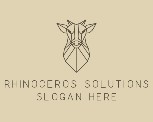 Geometric Minimal Animal logo design