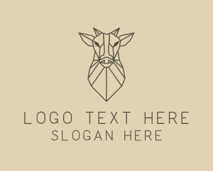 Animal - Geometric Minimal Animal logo design