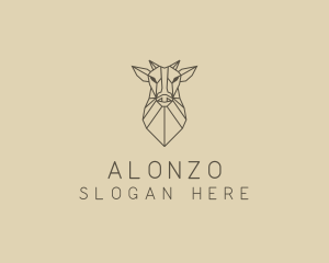 Geometric Minimal Animal logo design