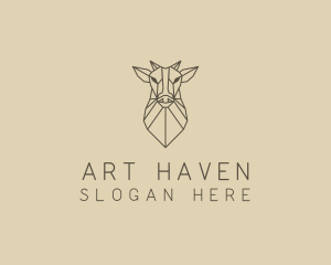 Geometric Minimal Animal logo design