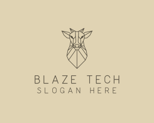 Geometric Minimal Animal logo design