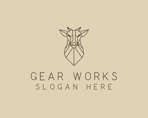 Geometric Minimal Animal logo design