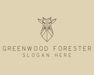 Geometric Minimal Animal logo design