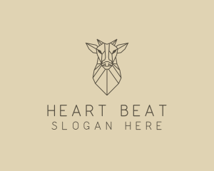 Geometric Minimal Animal logo design