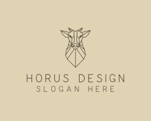 Geometric Minimal Animal logo design