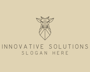 Geometric Minimal Animal logo design