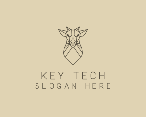 Geometric Minimal Animal logo design