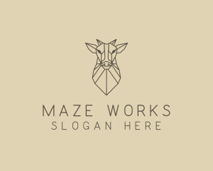 Geometric Minimal Animal logo design