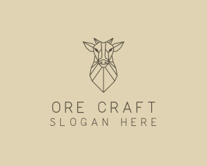 Geometric Minimal Animal logo design