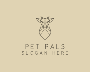 Geometric Minimal Animal logo design