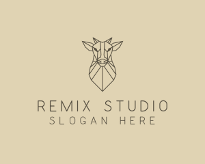 Geometric Minimal Animal logo design