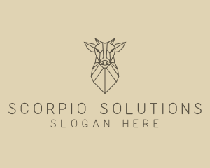 Geometric Minimal Animal logo design