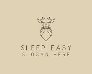 Geometric Minimal Animal logo design