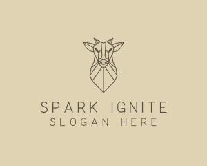 Geometric Minimal Animal logo design