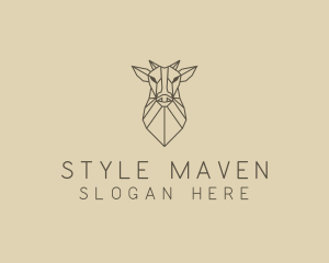 Geometric Minimal Animal logo design