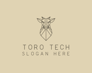 Geometric Minimal Animal logo design