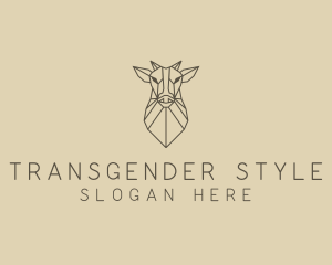 Geometric Minimal Animal logo design