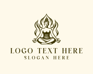 Enlightenment - Healing Yoga Zen logo design