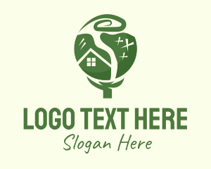 Tiny Home - Natural Tree House logo design