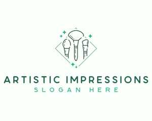 Esthetician Makeup Brush  logo design