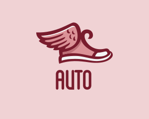 Red Sneaker Wings Logo