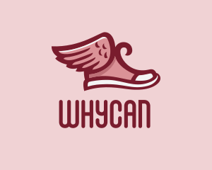 Red Sneaker Wings Logo