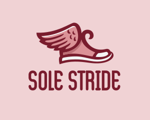 Sneakers - Red Sneaker Wings logo design