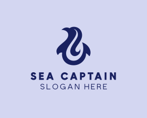 Sea Dolphin Hook logo design