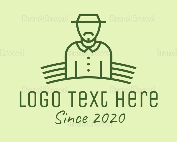 Green Hat Farmer Logo