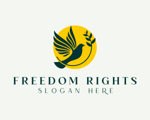 Dove Bird Freedom logo design