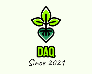 Psychologist - Eco Plant Heart logo design