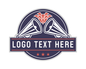 Cheer - Megaphone Cheerleading Competition logo design