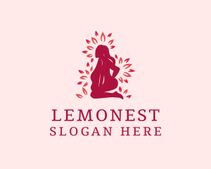 Natural - Natural Woman Leaf logo design