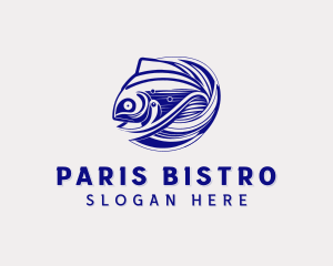 Fish Seafood Marina logo design